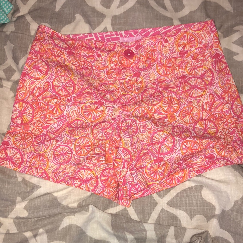 Lilly Pulitzer Callahan shorts hotty pink tenspeed